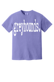 Greyhounds Typography Comfort Colors Tee