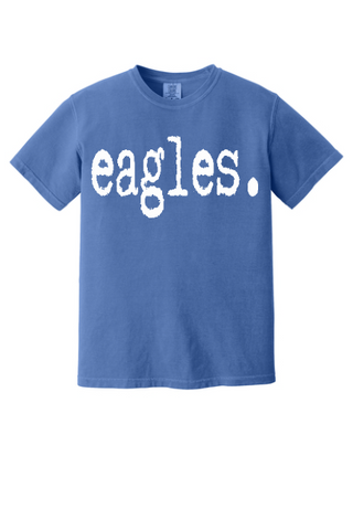 Eagles Typography Comfort Colors Tee