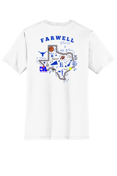 Farwell School Spirit White District Brand Tee
