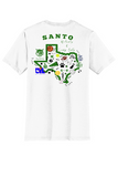 Santo School Spirit White District Brand Tee