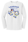 Lubbock Christian School Spirit White District Brand Tee