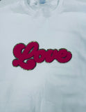 Valentine Chenille and Sequin Patch Sweatshirt
