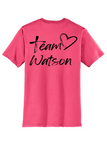 Team Watson Solid Black Ribbon Tee