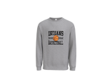 Checkered Basketball Sweatshirt for Indians, Maidens, or Warriors
